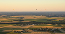 Ambiance crépusculaire - Montgolfières