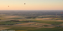 Ambiance crépusculaire - Montgolfières