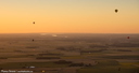 Ambiance crépusculaire - Montgolfières